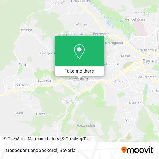 Карта Geseeser Landbäckerei