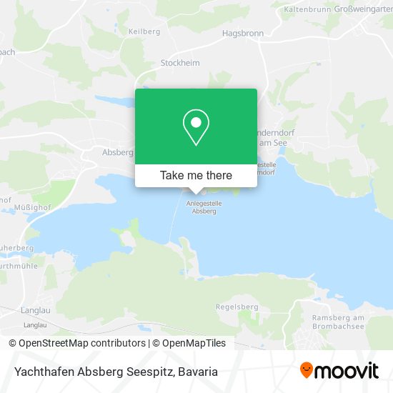 Yachthafen Absberg Seespitz map