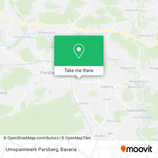 Карта Umspannwerk Parsberg