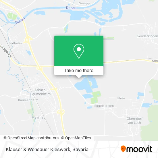 Карта Klauser & Wensauer Kieswerk