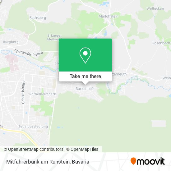 Mitfahrerbank am Ruhstein map