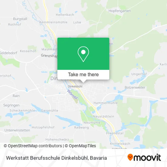 Карта Werkstatt Berufsschule Dinkelsbühl