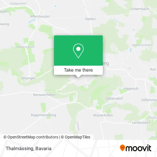 Карта Thalmässing