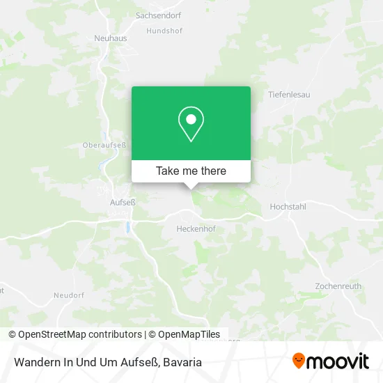 Карта Wandern In Und Um Aufseß