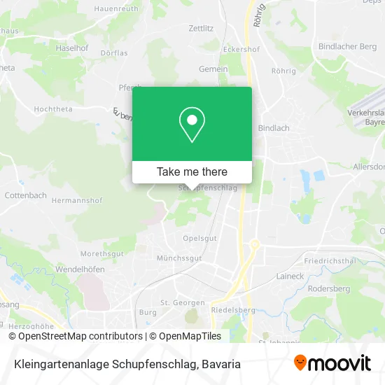 Карта Kleingartenanlage Schupfenschlag