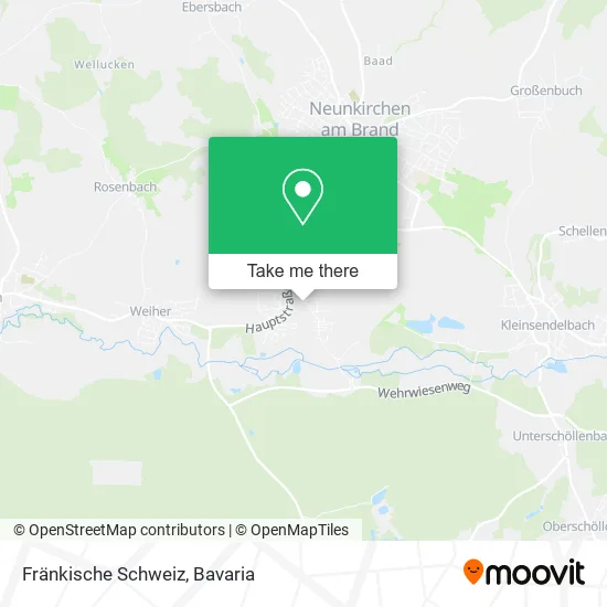 Карта Fränkische Schweiz