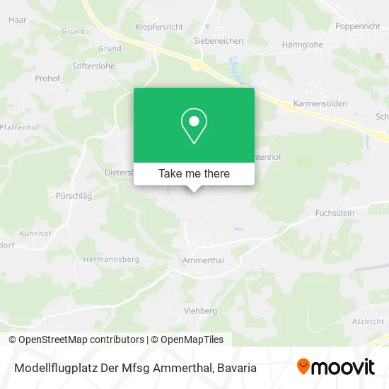 Карта Modellflugplatz Der Mfsg Ammerthal