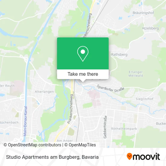 Карта Studio Apartments am Burgberg