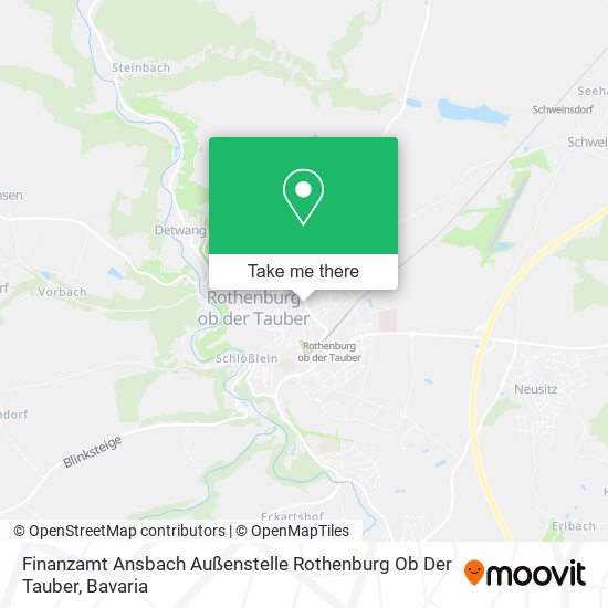 Finanzamt Ansbach Außenstelle Rothenburg Ob Der Tauber map