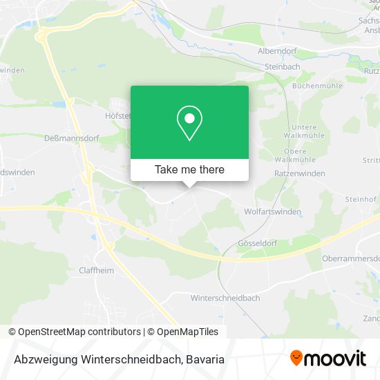 Abzweigung Winterschneidbach map
