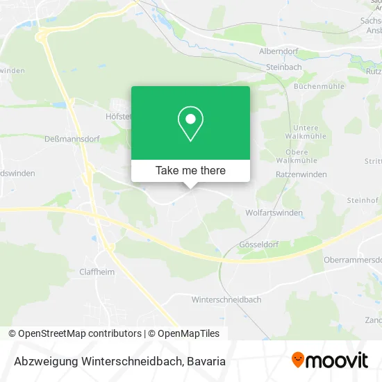 Карта Abzweigung Winterschneidbach