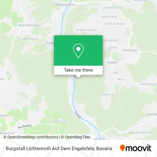 Карта Burgstall Lichtenroth Auf Dem Engelsfels