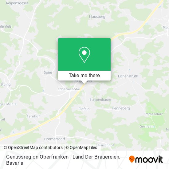 Карта Genussregion Oberfranken - Land Der Brauereien