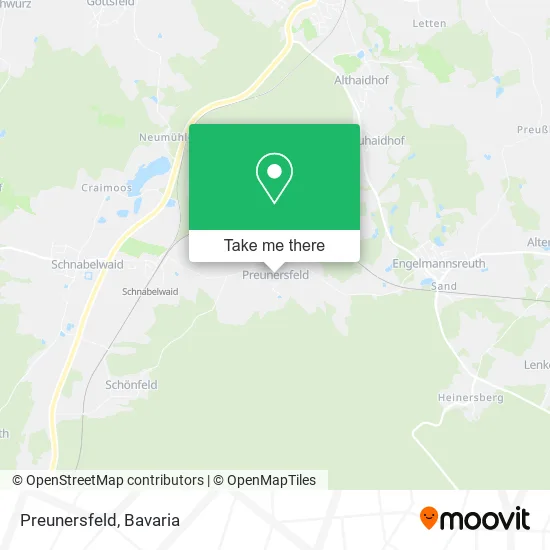 Preunersfeld map