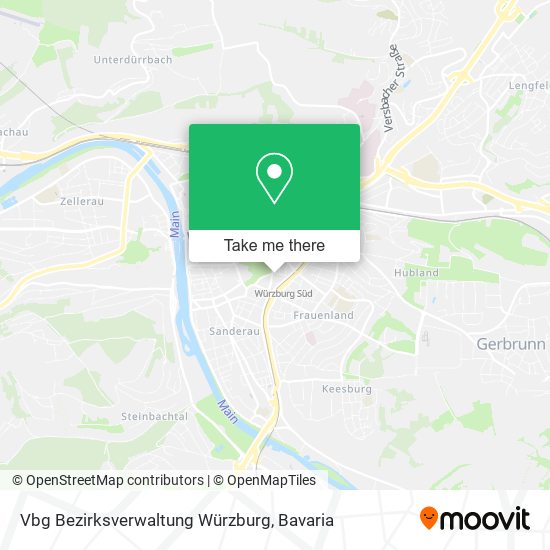 Vbg Bezirksverwaltung Würzburg map