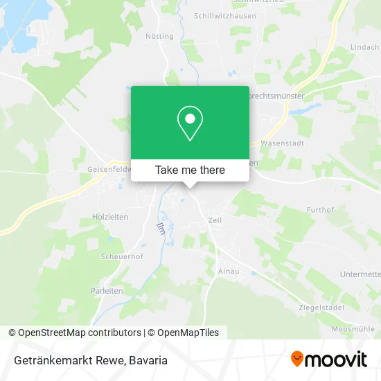 Карта Getränkemarkt Rewe