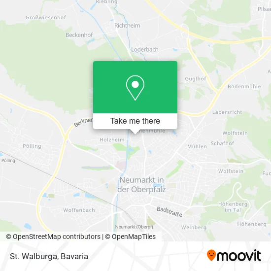 Карта St. Walburga