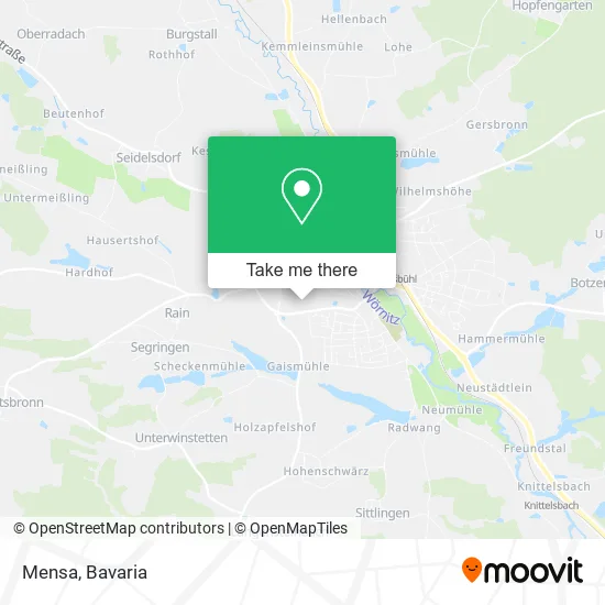 Карта Mensa