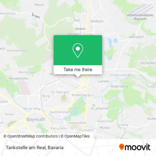 Карта Tankstelle am Real