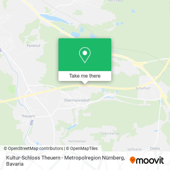 Kultur-Schloss Theuern - Metropolregion Nürnberg map