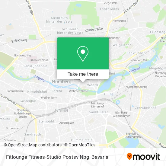 Карта Fitlounge Fitness-Studio Postsv Nbg