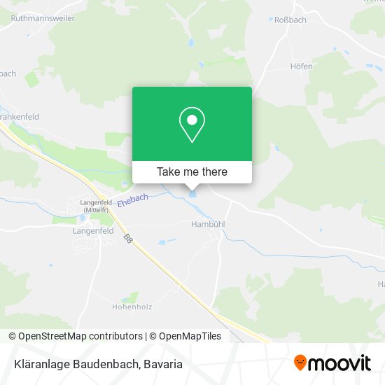 Kläranlage Baudenbach map