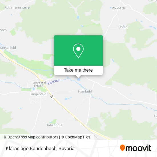 Карта Kläranlage Baudenbach