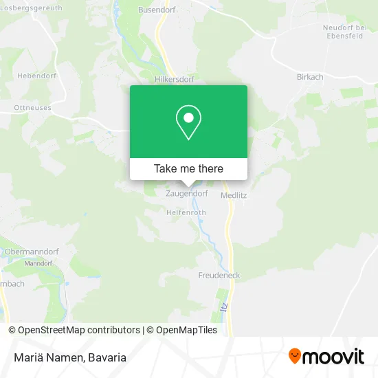 Карта Mariä Namen