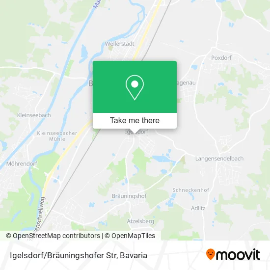 Карта Igelsdorf/Bräuningshofer Str