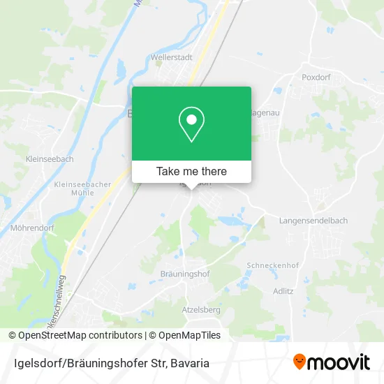 Карта Igelsdorf/Bräuningshofer Str