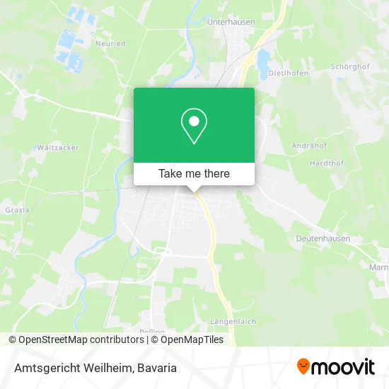 Карта Amtsgericht Weilheim