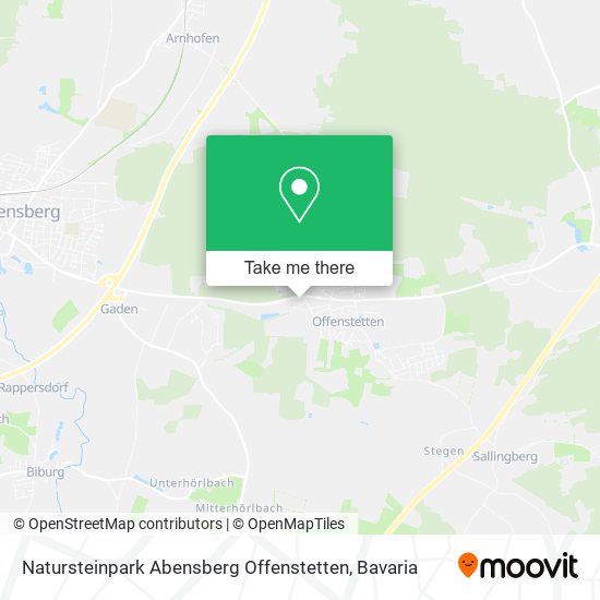 Natursteinpark Abensberg Offenstetten map