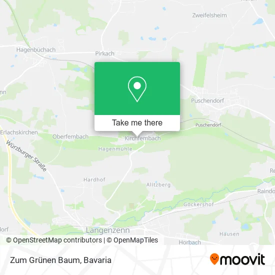 Карта Zum Grünen Baum