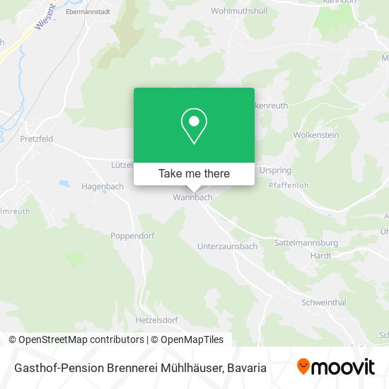 Gasthof-Pension Brennerei Mühlhäuser map
