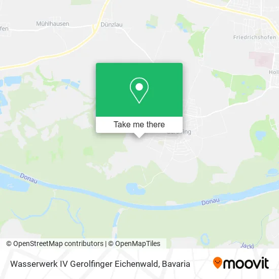 Карта Wasserwerk IV Gerolfinger Eichenwald