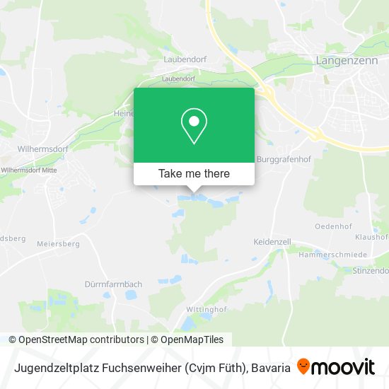 Jugendzeltplatz Fuchsenweiher (Cvjm Füth) map