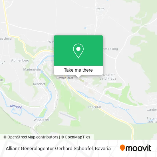 Карта Allianz Generalagentur Gerhard Schöpfel