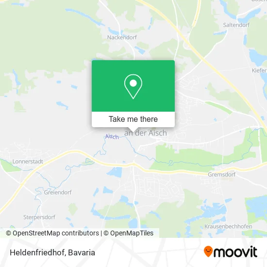 Карта Heldenfriedhof