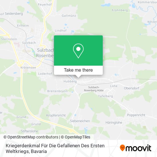 Kriegerdenkmal Für Die Gefallenen Des Ersten Weltkriegs map