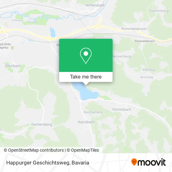 Карта Happurger Geschichtsweg