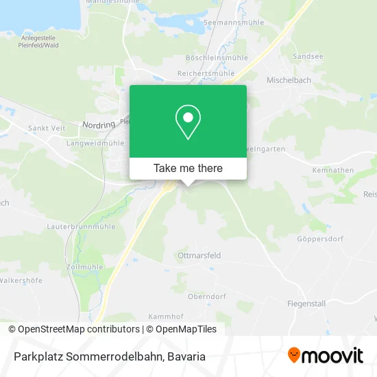 Карта Parkplatz Sommerrodelbahn