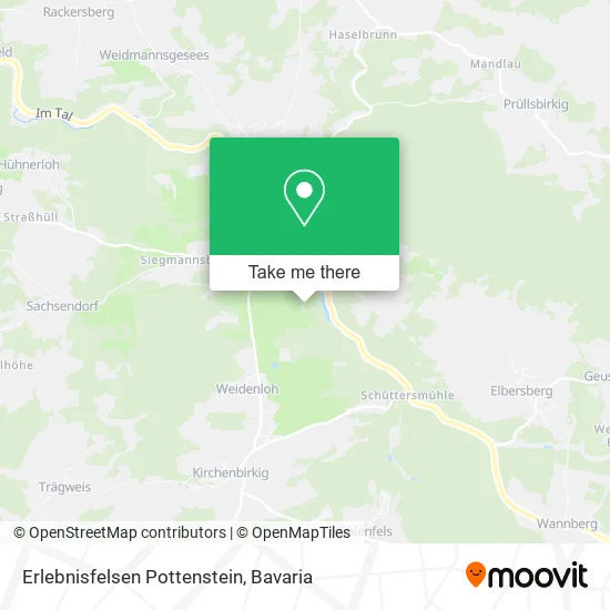 Карта Erlebnisfelsen Pottenstein