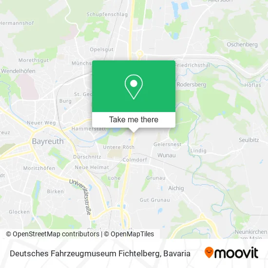 Карта Deutsches Fahrzeugmuseum Fichtelberg