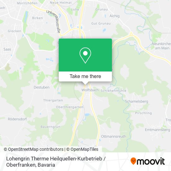 Карта Lohengrin Therme Heilquellen-Kurbetrieb / Oberfranken