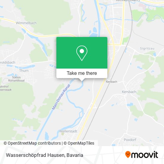 Wasserschöpfrad Hausen map