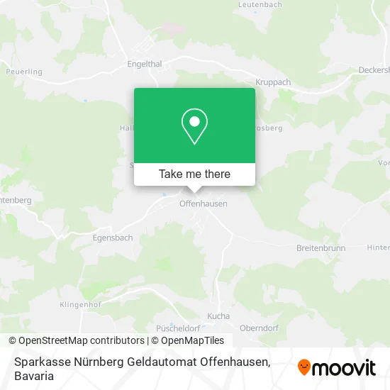 Карта Sparkasse Nürnberg Geldautomat Offenhausen