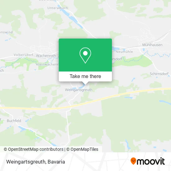 Карта Weingartsgreuth
