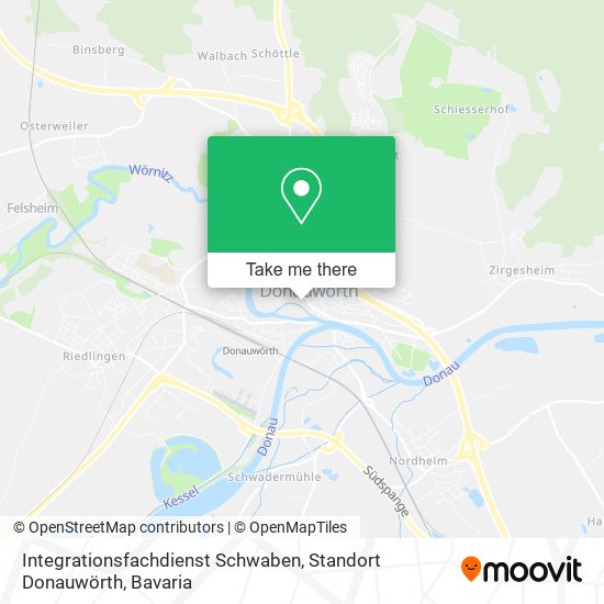 Integrationsfachdienst Schwaben, Standort Donauwörth map