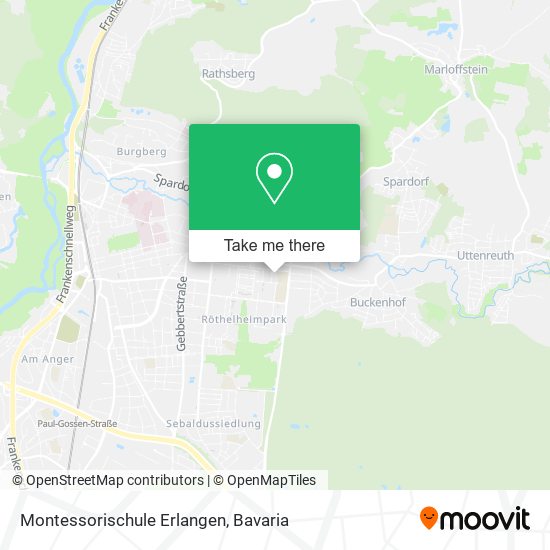 Montessorischule Erlangen map