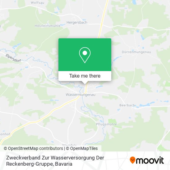 Карта Zweckverband Zur Wasserversorgung Der Reckenberg-Gruppe